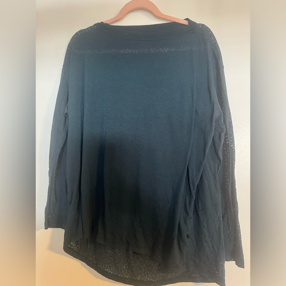 Dark Teal Long Sleeve Top